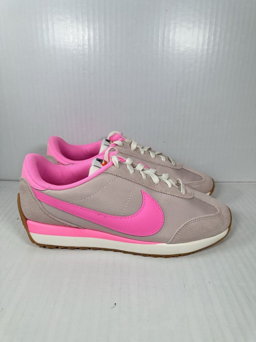 Size 7.5 Nike Pacific Sneakers Womens Taupe Pink Suede Retro Shoe HM4771-605 NEW